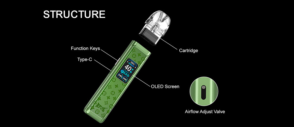 DE019 ชุดอุปกรณ์พ็อดแบบเติมได้ ATVS Vape